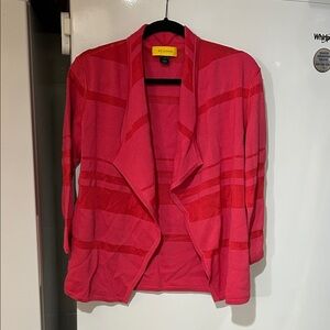 St. John Women's Red and Pink Blazer